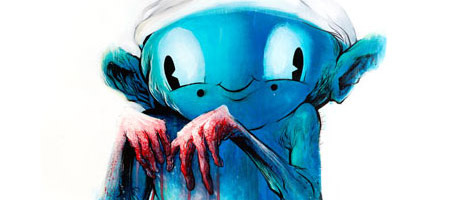 “Guilty Smurf†Giclee Print