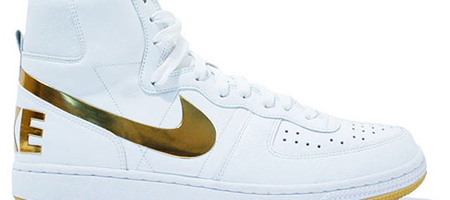 Nike Terminator High Supreme â€“White & Gold