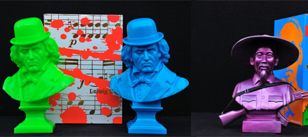 Frank Kozik “Ludwig Van” & “Ho Chi Minh” Busts