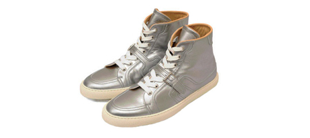 HermÃ¨s Metallic Hi-Top Sneakers