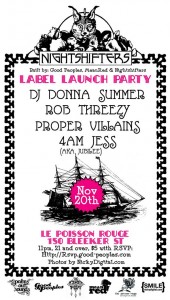 Label Launch Party Tonight!