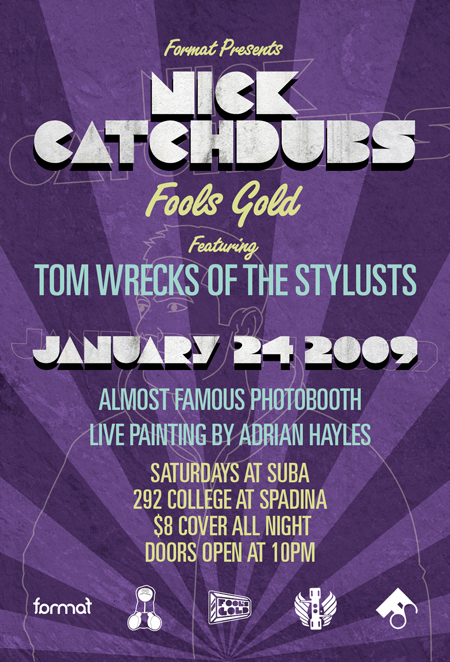 Format Presents: Nick Catchdubs (Fools Gold) – January 24th Toronto