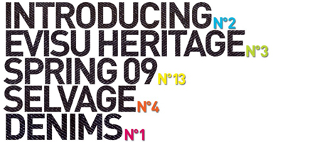 Evisu’s New Heritage Denim Line – Spring ’09