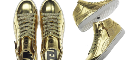 Puma x Undefeated ’24 Collection Mirror Gold’