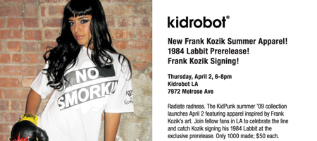 Kidrobot x Frank Kozik Summer Apparel And 1984 Labbit