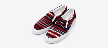 White Mountaineering Cotton Linen Jacquard Slip-On