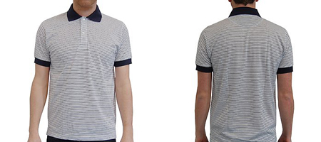 Sunspel Striped Cotton Polo