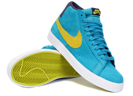 Aquamarine Electrolime Nike Blazer SB Premium 1