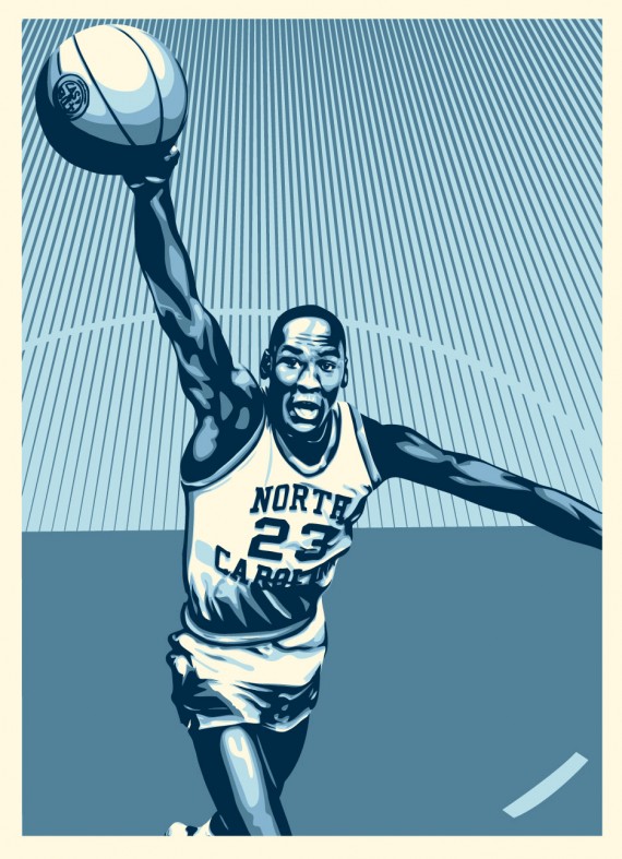 Shepard Fairey x Michael Jordan x Upper Deck Prints