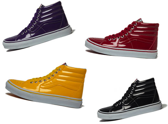 Vans Sk8 Hi Tonal Patent Leather Pack 1 Vans Sk8 Hi Tonal Patent Leather Pack 1