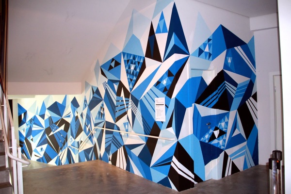 Matt W. Moore's Big Blue Mural in Brazil 01