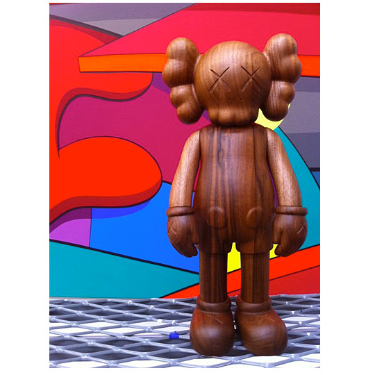 Original Fake KAWS Karimoku Wood Companion Figure