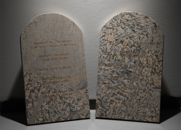 Notorious B.I.G.’s ‘Ten Crack Commandments’ Etched into Stone