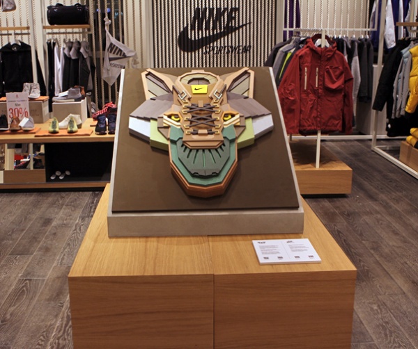 Plywood Sculpture For Nike Sportswear In Moscow