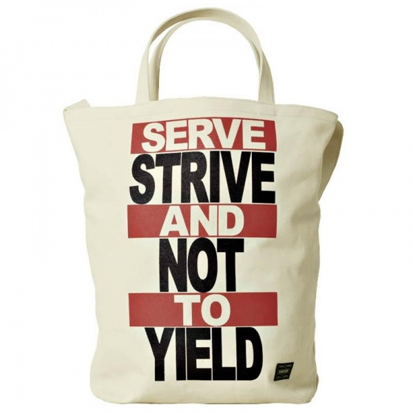 White Mountaineering x Porter Printed Message Tote Bag