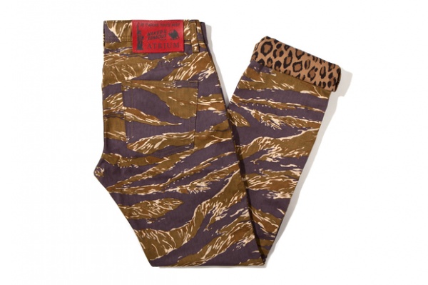 Atrium x Naked & Famous ‘Je T’Adore Tout Neu’ Tiger Camo Jeans