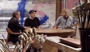 Video: Pharrell Williams Interviews KAWS & David Salle