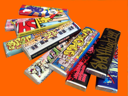 Graffiti Chocolate Bars