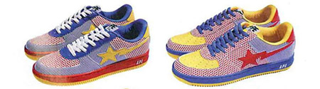 Bape Polka Dot Mixed with Stripes Bape Sta