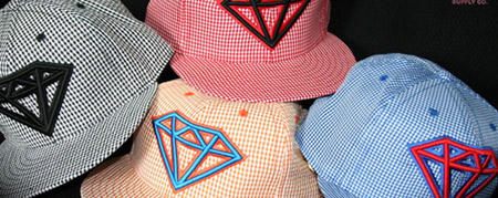 Estate LA x Diamond Supply Co. Gingham Caps