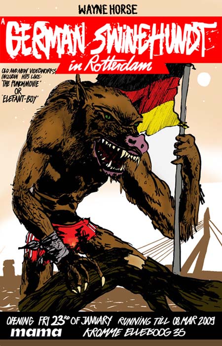 German Swinehundt in Rotterdam = Germanic big dog in Rotterdam