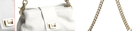 Kaila Pebble Bag in White Moon