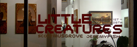Little Creatures: The Works of Jeremy Fish and Scott Musgrove at Lineage Gallery