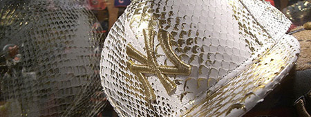 White Snake Skin New Era Cap