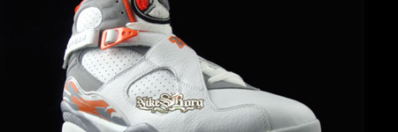 Air Jordan VIII Retro White/Stealth-OrangeAir Jordan VIII Retro White/Stealth-Orange