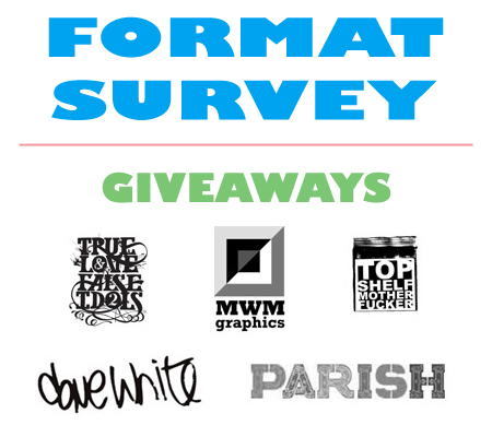 Format Survey – Giveaways from TLFI, TSMF, Parish, M.W.M., Dave White
