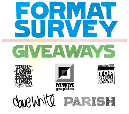 Final Reminder: Format Survey – Giveaways from TLFI, TSMF, Parish, M.W.M., Dave White