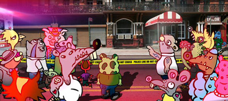 Three Thug Mice. Animation, Hood Style.
