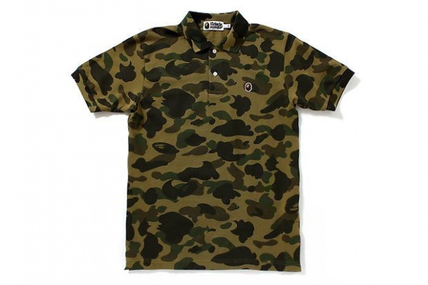 A Bathing Ape “Apesta” 1st Camouflage Polo Shirt