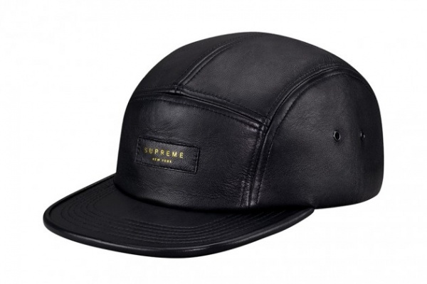 Supreme NYC Leather Camp Cap