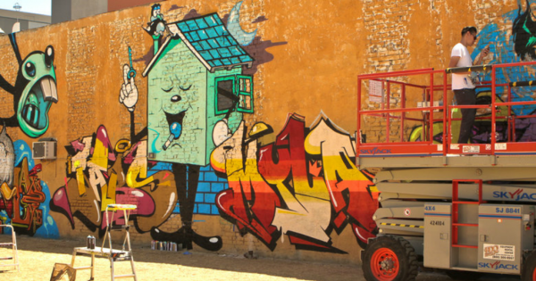 Video: Dabs Myla, Craola and Tyke Witnes Mural