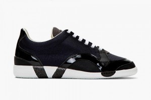 Maison Martin Margiela Navy Mesh Panelled Sneakers